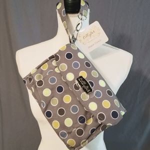 Lilly Bit Diaper Clutch/Shoulder Bag Gray NWT